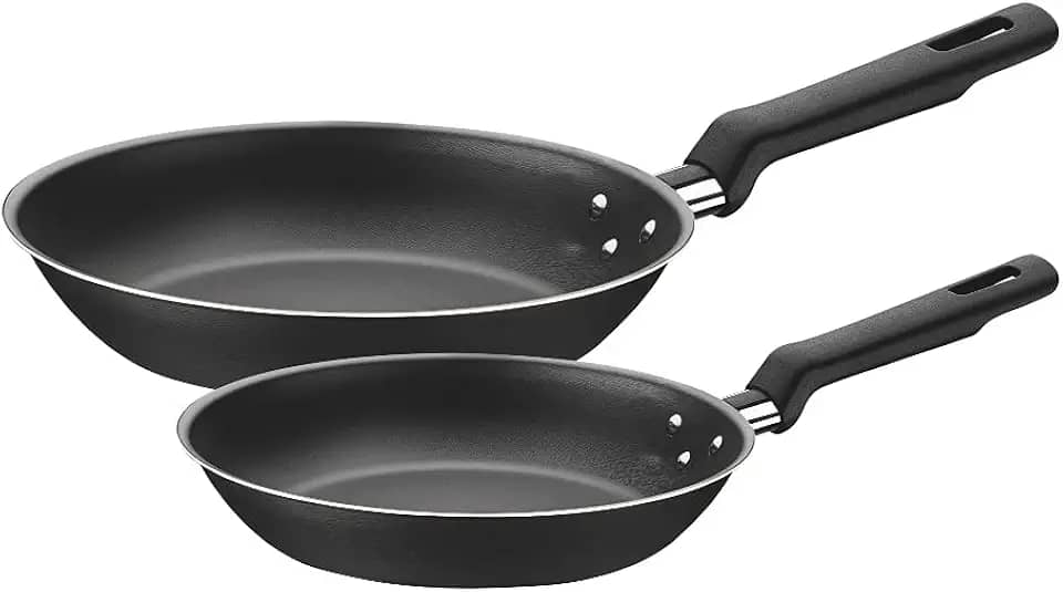 Jogo De Frigideiras De Alumínio Com Revestimiento Interno De Antiaderente 2 Peças Tramontina Grafite 2 Peças