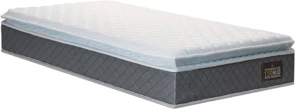 Colchão de Espuma D45 Pillow Top Fort Comfort (Solteiro)