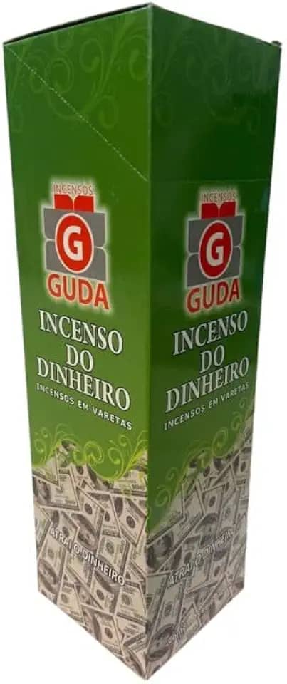 Incenso Chama Dinheiro Guda Indiano 25 Caixas com 7 Varetas
