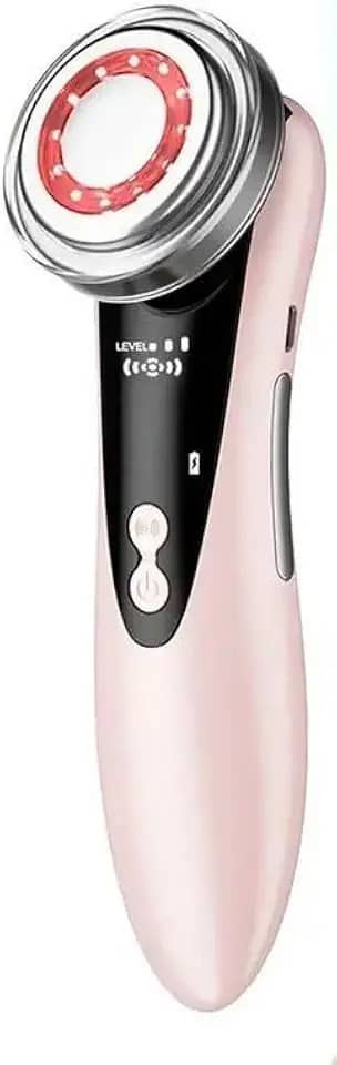 5 Em 1 Multifuncional Dispositivo De Massagem Facial Elétrico Anti-Envelhecimento Skincare - Anti-Envelhecimento, Limpeza Profunda(Rosa)