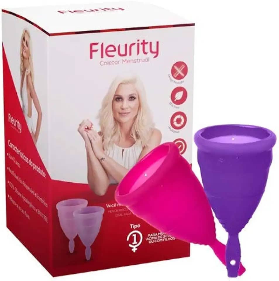Coletor Menstrual Tipo 1 Fleurity - Cuidados Femininos 2 Un