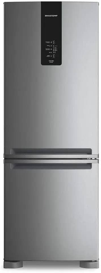 Geladeira Brastemp Frost Free Inverse A+++ 479 litros cor Inox com Super Capacidade e Smart Flow - BRE58FK 110v