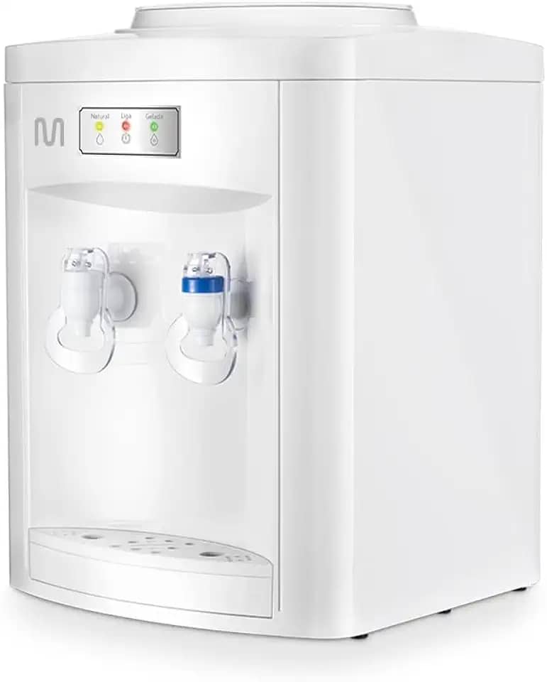 Bebedouro Eletrônico 220V com 65W Suporta Galão de 10 e 20 Litros Temperatura de 7°C a 10°C Branco Multilaser - BE012