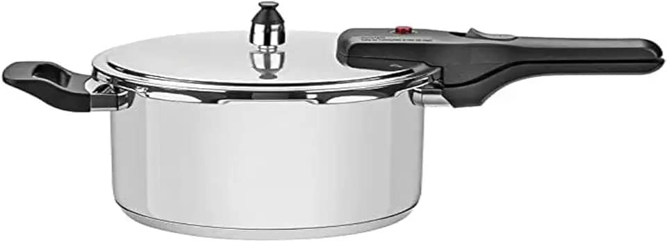 Panela de Pressão Tramontina Brava em Aço Inox com Fundo Triplo 22 cm 6 L