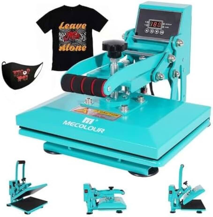 Prensa Térmica Plana 23x30cm Sublimação Transfer sublimação máquina de prensagem para camiseta chapéu (NOVO azul 110v)
