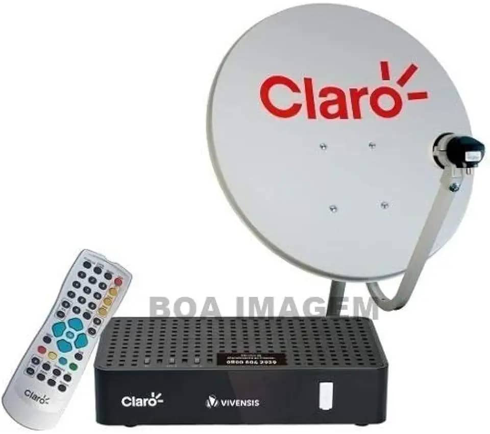 Kit Antena Parabólica Claro tv+Receptor Digital Claro SD