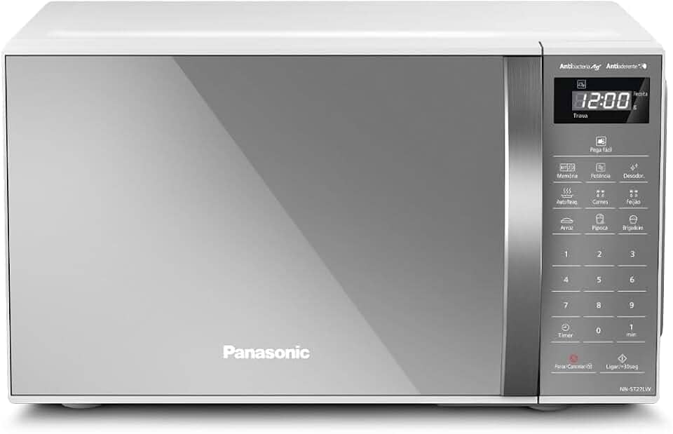 Panasonic Micro-ondas 21L Branco Espelhado 220v NN-ST27LWRU