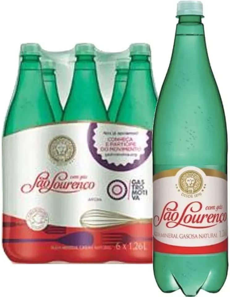 Água Mineral C/Gás Pet SÃO LOURENÇO 1,26L (6 unidades)
