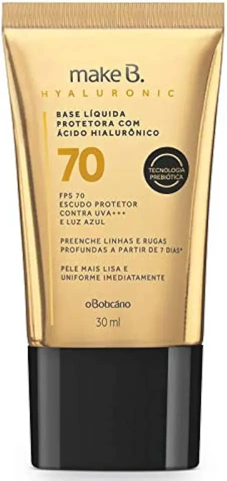 O Boticário - Base Líquida Protetora Hyaluronic FPS70 cor 25