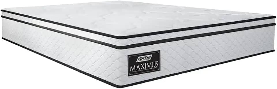Colchão Casal Gazin Maximus Molas Ensacadas 138x188x24cm - Suporta até 120Kg por Pessoa