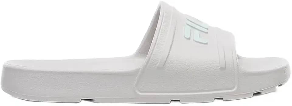 Chinelo Feminino Sleek Slide Branco Prata Verde Fila F02SD00011-6426