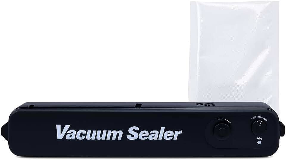 Seladora a Vácuo Profissional com 10 Sacos à Vacuo – Conserva Alimentos, Potência de Sucção, Embalagem Segura, Ideal para Carnes, Queijos e Vegetais
