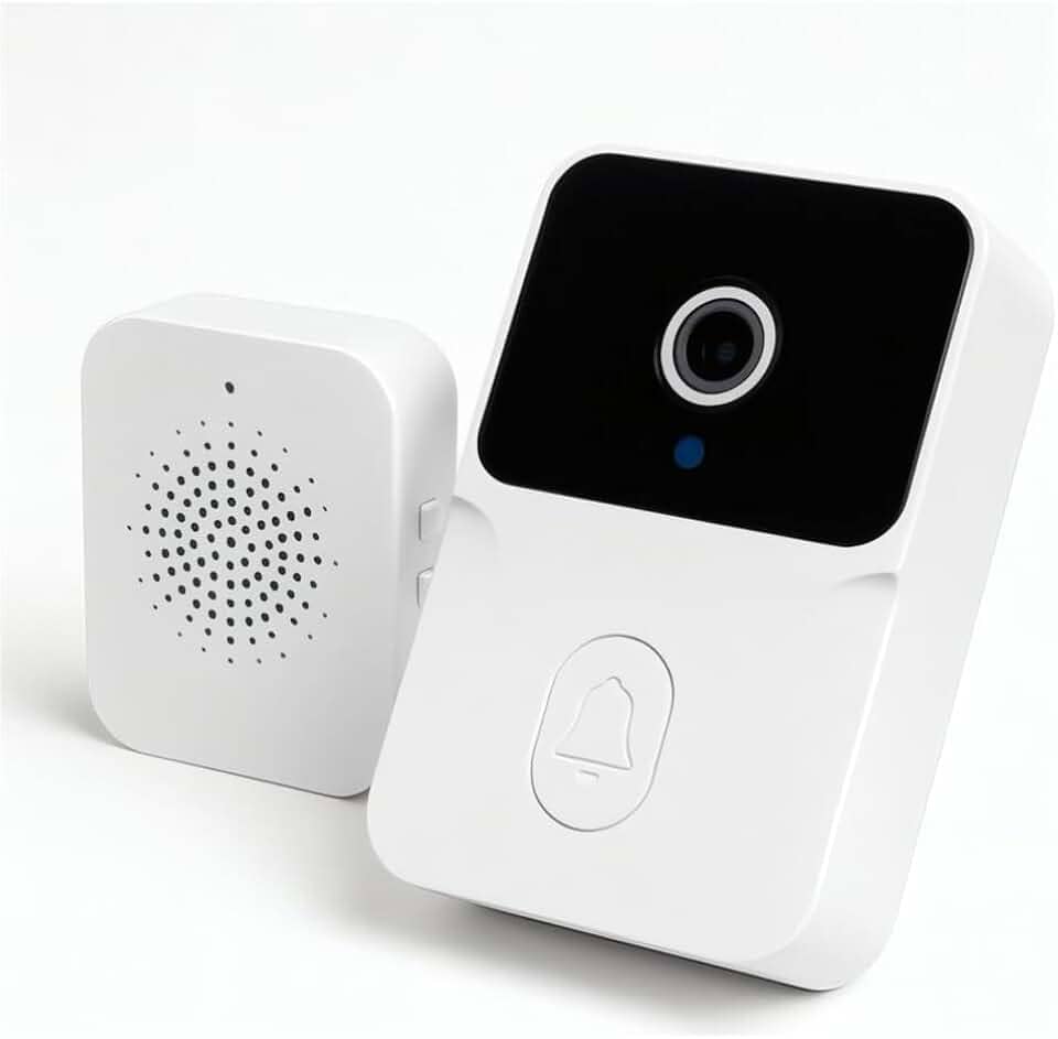 Campainha Inteligente Sem Fio com Câmera HD Visão Noturna e Áudio Bidirecional Conexão Wi-Fi Monitoramento em Tempo Real pelo Celular Alerta de Movimento e Segurança Residencial Premium