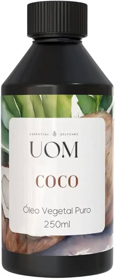 Óleo de Coco Fracionado 250ml UOM | Cabelo, Corpo e Pele