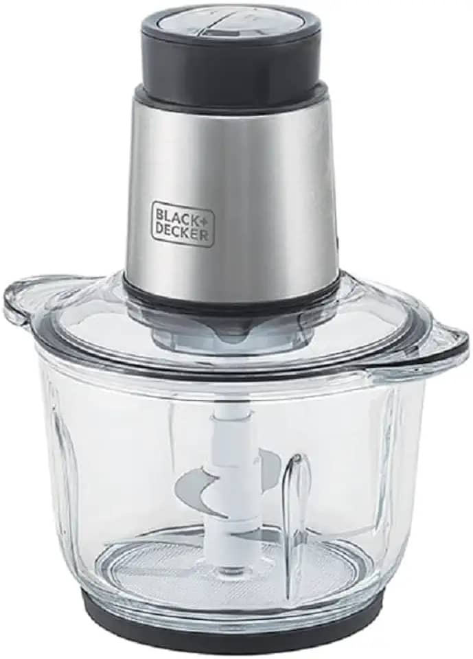 BLACK+DECKER Processador de Alimentos Antiaderente em Inox, Gourmand Gris, Modelo MP300G, 110V