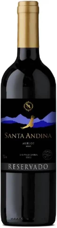 Santa Andina Vinho Tinto Chileno Reservado Merlot 750 Ml