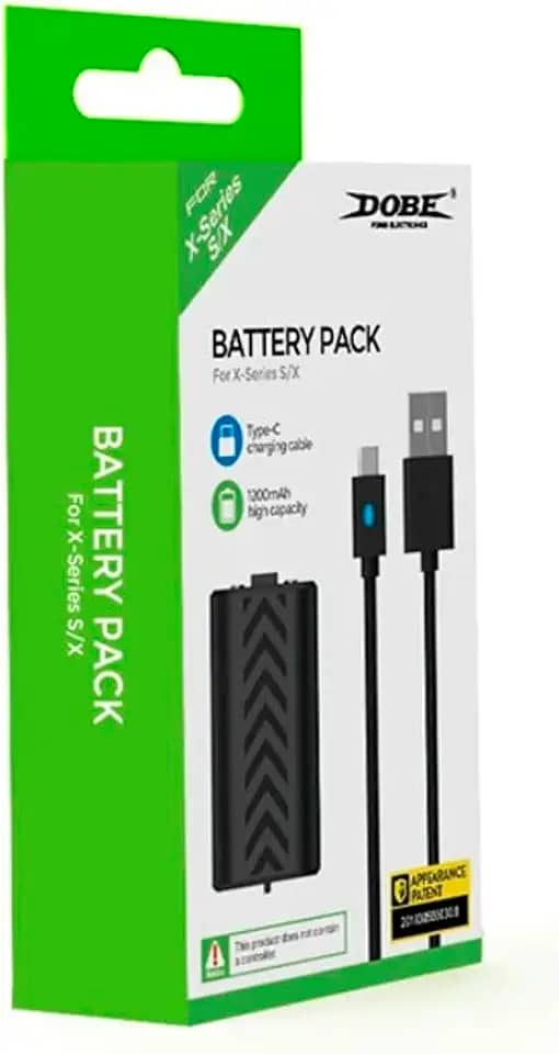 Bateria Recarregável Para Controle Xbox Series + Cabo USB 3 Metros C/LED