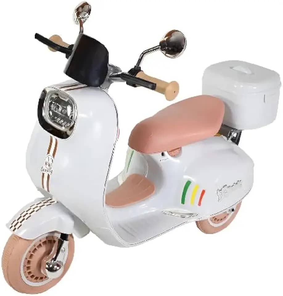 Moto Elétrica Infantil Scooter 6v branca - Mc24104