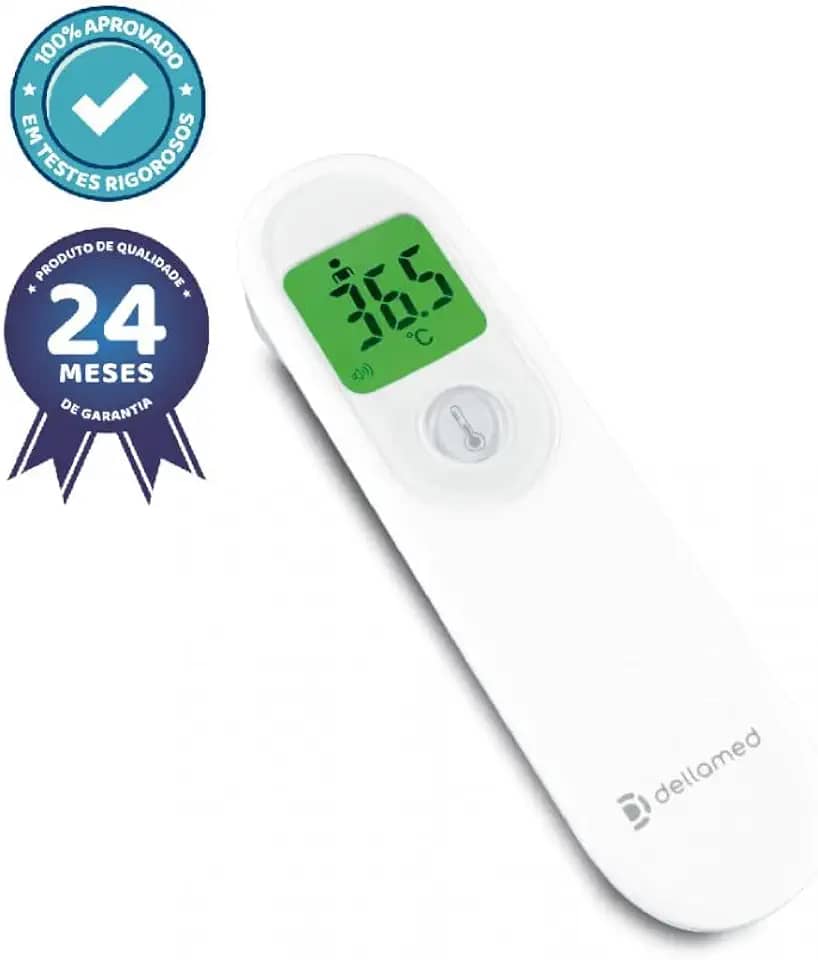 Termômetro Infravermelho Dellamed 3 em 1 com Sensor Termico