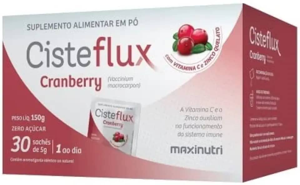 MaxiNutri Cisteflux Cranberry Display (30 Sachês De 5G) Único