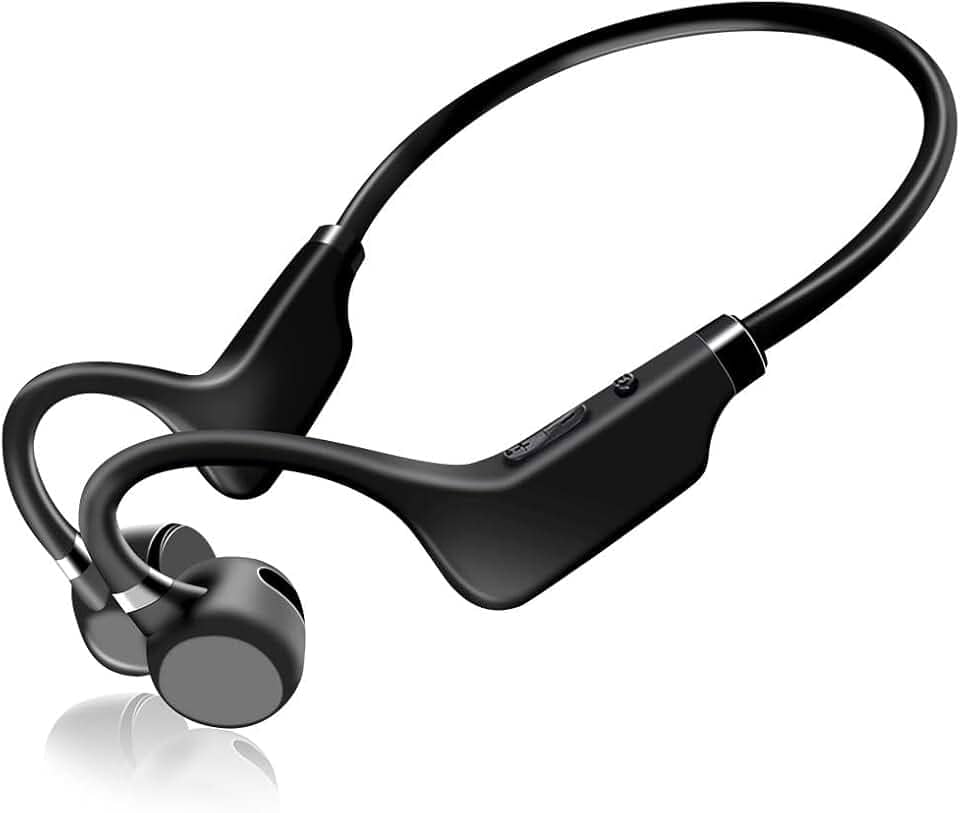 Fone Esportivo de Condução Óssea para Corrida - Headphones Bone Conduction - Fone de Ouvido Indução Óssea para Rua