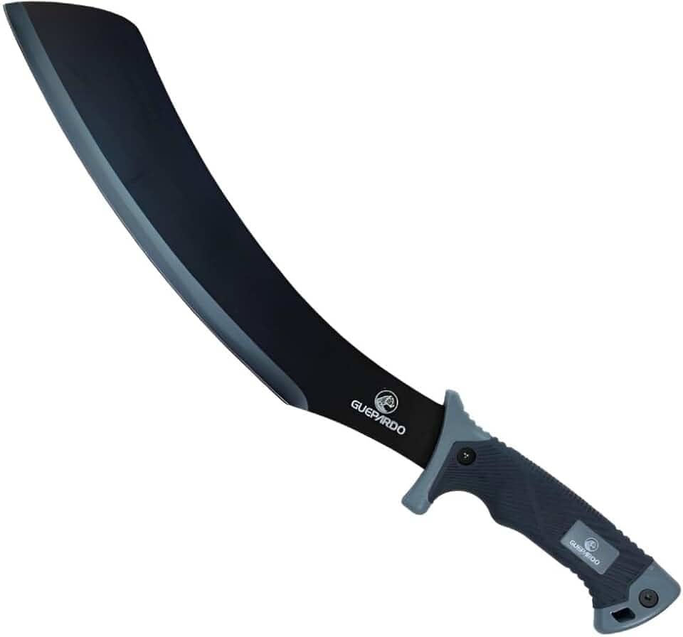 Guepardo, Facão de Alta Performance, Dixon Lâminas Full Tang, Aço Inox 420, 50cm, Mata, Trabalhos Pesados, Aventuras, Durável e Eficiente, Prata