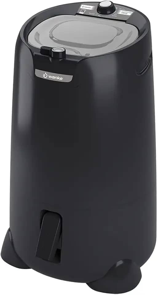 Centrífuga de Roupas 15kg Com Timer Premium Plus Wanke Black 110V
