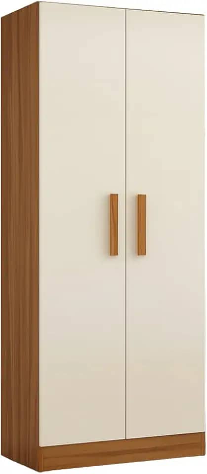 Guarda Roupas Multiuso Solteiro Organizador 4 Prateleiras Belem Madeirado/Off White