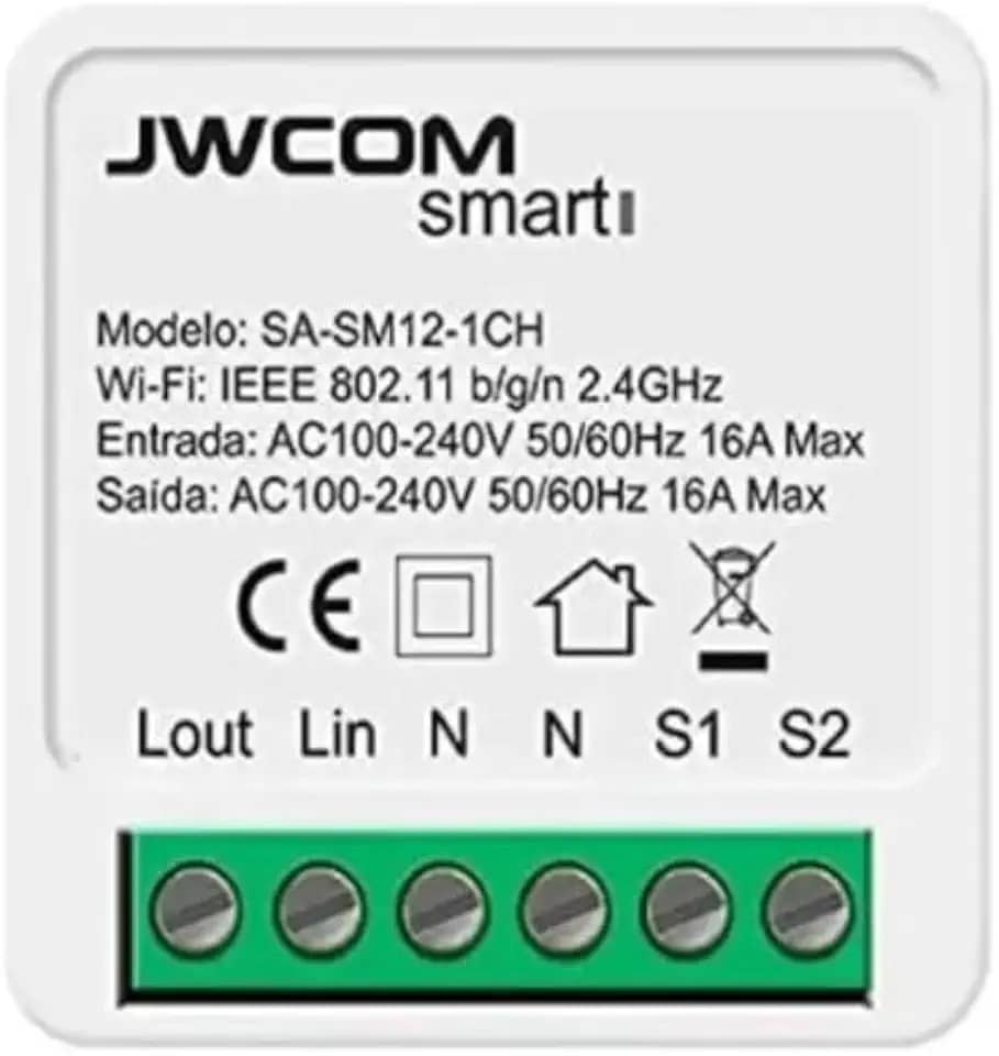 Interruptor Inteligente Wi-Fi Compatível com Alexa e Google Home, Controle por App e Voz, Automação Residencial