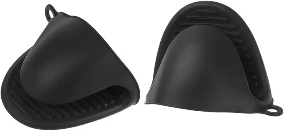 Kit 2 Luvas Térmicas de Silicone Bico de Pato Antiderrapante Proteção Térmica Forno e Fogão - Cores variadas