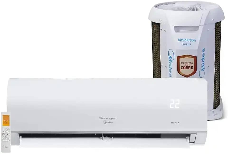 Ar Condicionado Split Hi Wall Inverter Springer Midea AirVolution Connect 12000 BTU/h Frio 42AFVCI12S5 - 220 Volts