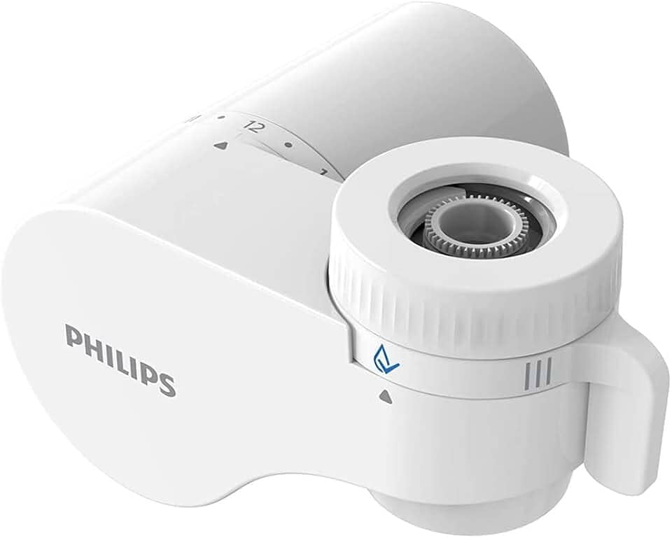 Philips Purificador de Água para Torneira AWP3704 Branco, 3 modos de seleção: fluxo filtrado, fluxo não filtrado e spray não filtrado; Configuração do temporizador