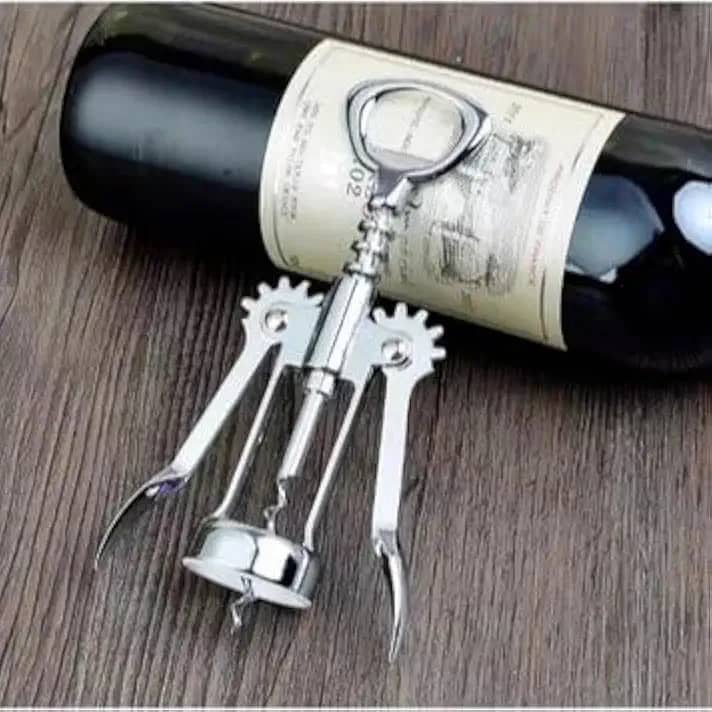 Saca-Rolhas Sommelier Profissional em Aço Inox – Abridor de Garrafas de Vinho Prático e Durável