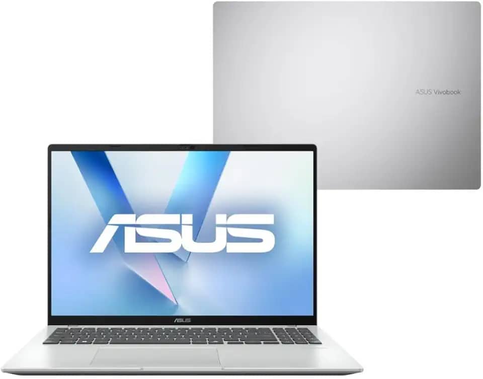 Notebook ASUS VivoBook 16 X1607QA Qualcomm Snapdragon X1 26 100 16GB Ram 512GB SSD Windows 11 Home Tela 16” FHD Silver - MB062W