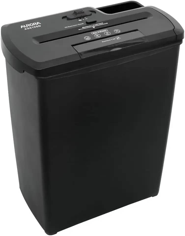 FRAGMENTADORA DE PAPEL AURORA TIRAS 8 FOLHAS + CARTÃO+CD/DVD 127V