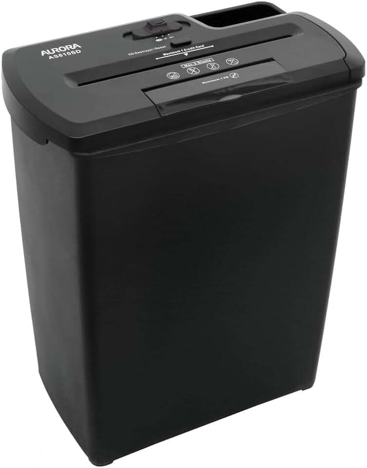 FRAGMENTADORA DE PAPEL AURORA TIRAS 8 FOLHAS + CARTÃO+CD/DVD 127V