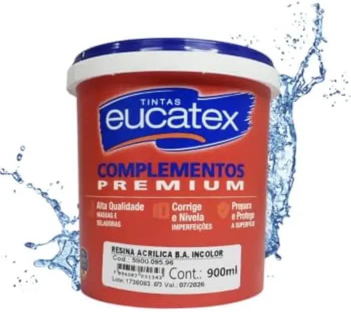 Resina Acrílica Cristal Impermeabilizante Para Madeira 900ml