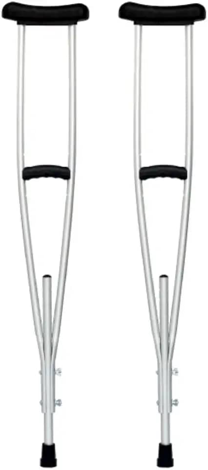 Indaia Muleta Axilar Com Regulagem De Altura Em Alumínio Cinza Grande 2 Unidades