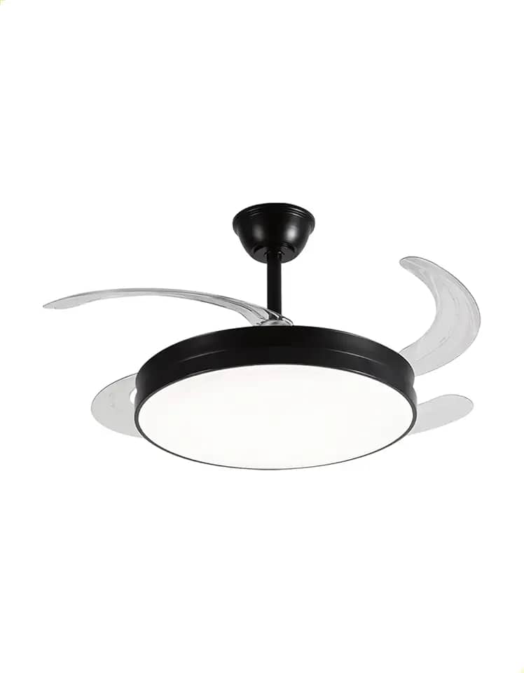 Ventilador de Teto Plafon LED Opus Air Lite Retrátil com Controle Remoto – 60 W, 3 Temperaturas de Luz (3000 K / 4000 K / 6500 K), Bivolt, Silencioso