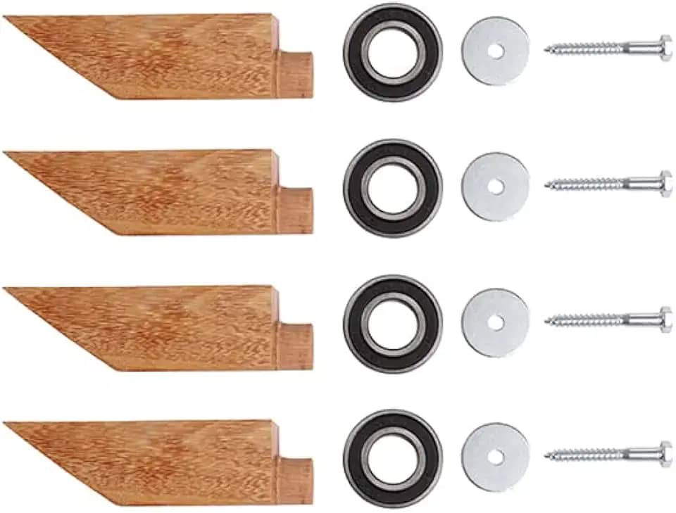 Kit De 4 Rolamentos E Eixos Completos P/Carrinho De Rolimã