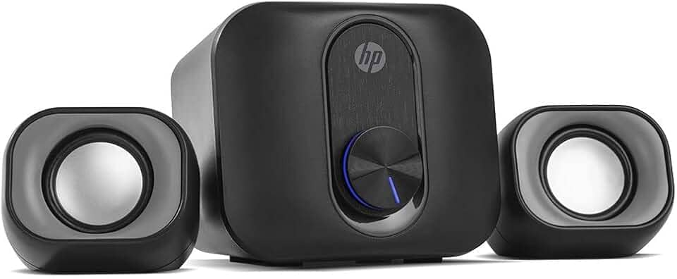 HP Caixa de som 2.1 DHS-2111S Preta Speaker com Alimentacao USB e conector 3.5mm potência do Subwoofer 5W 2B285AA