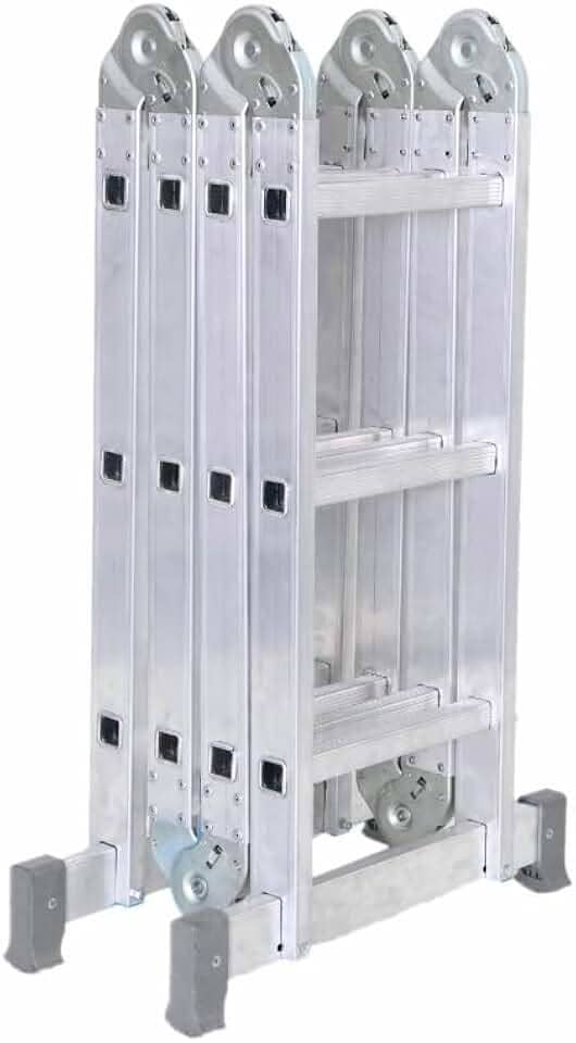 Escada Articulada 12 Degraus de Alumínio 4x3 13 Posições Reisam