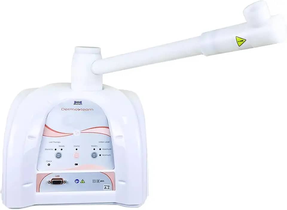 Ibramed Dermosteam 3.0 - Aparelho Vapor de Ozônio - LED Azul 450nm - Estética e Dermatologia Facial, Corporal e Capilar - 220V