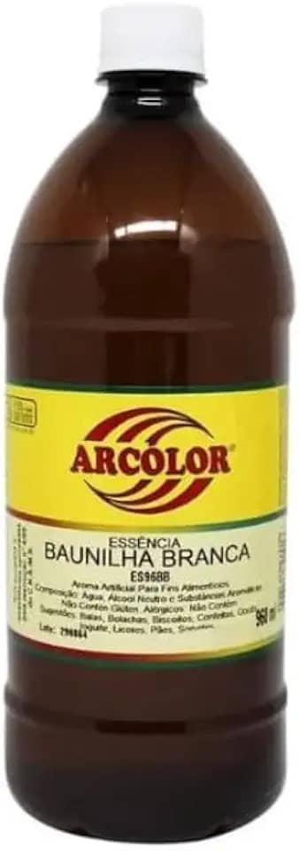 Essência Alimentícia Baunilha Branca Arcolor 960ml