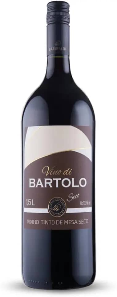 Vinho Garibaldi Di Bartolo Tinto Seco 1,5L, Vinho De Mesa Tinto Seco, Vermelho, Estruturado E Equilibrado, Notas De Framboesa E Frutas Vermelhas, Expressão Autêntica de Força E Tradição, Denominação De Origem Serra Gaúcha