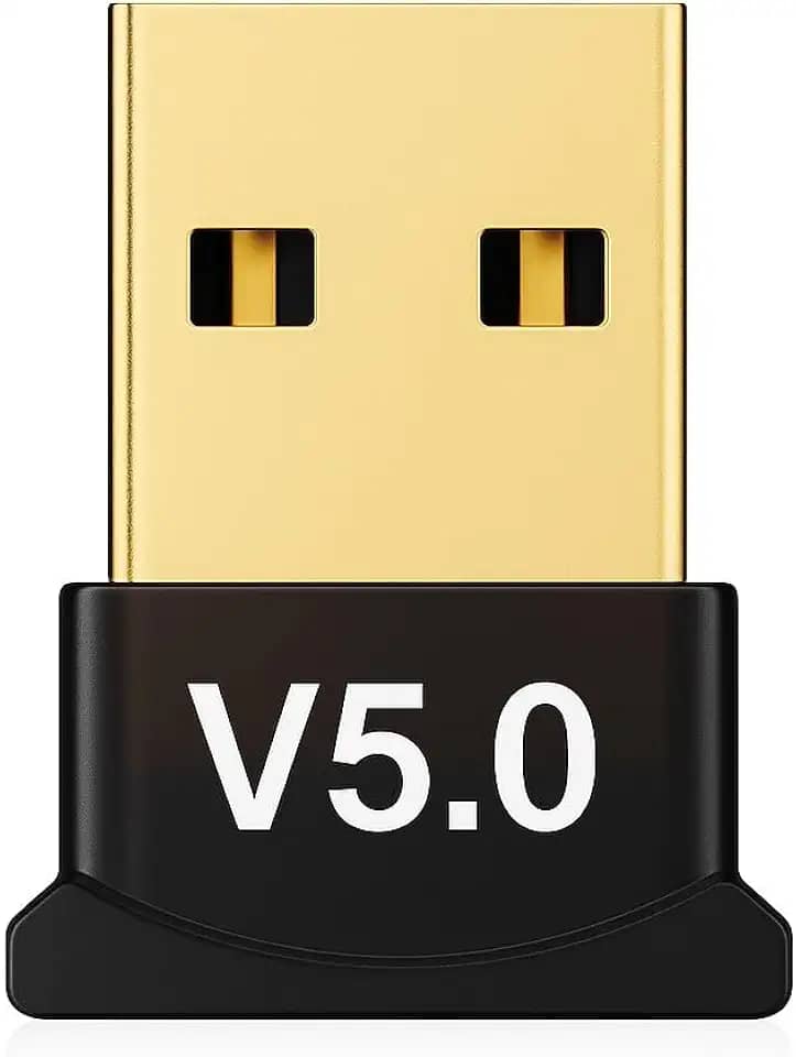 Adaptador USB Bluetooth 5.0 para PC e Notebook – Receptor e Transmissor Wireless de Alta Velocidade, Compatível com Fones, Caixas de Som, Impressoras e Controles