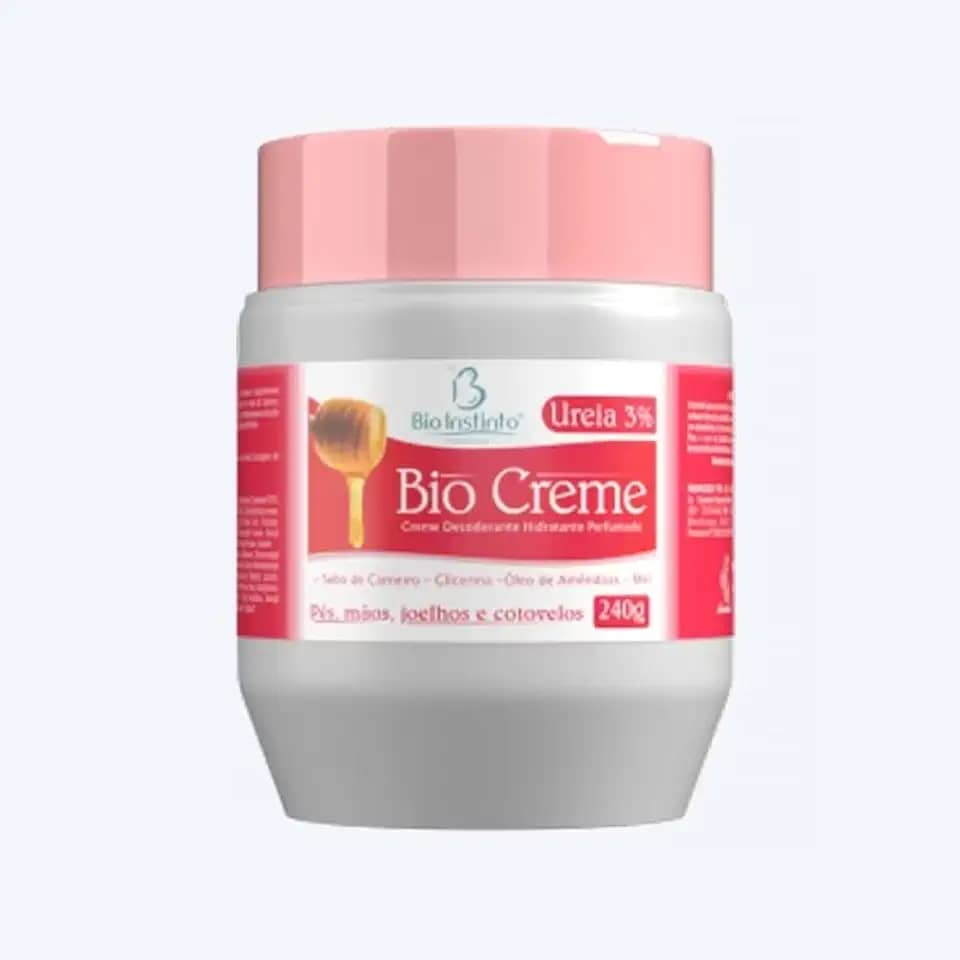 Creme Desodorante Hidratante com Ureia 3%, Glicerina e Mel, para Pés, Mãos, Joelhos e Cotovelos, 240g