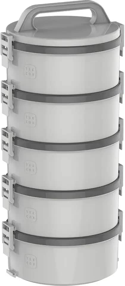 Soprano, 9003133312, Conjunto 5 Marmitas Térmica Plástica Termopratos 1.5L Tekcor