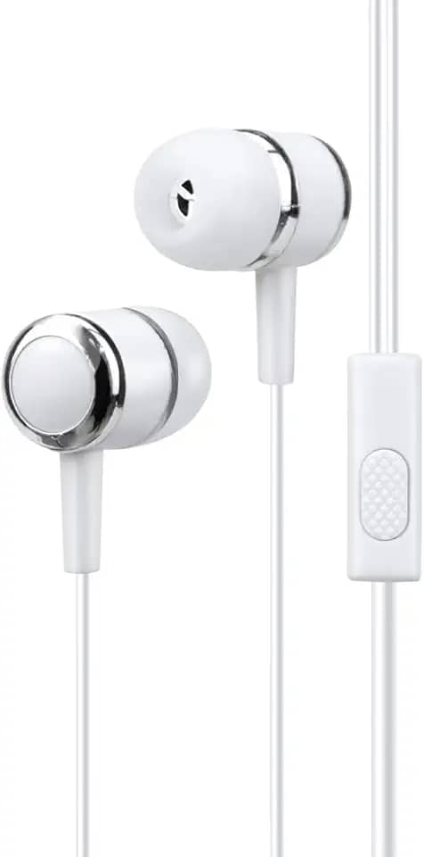 FONE DE OUVIDO DOT BRANCO INTRA AURICULAR COM FIO E MICROFONE LETRON