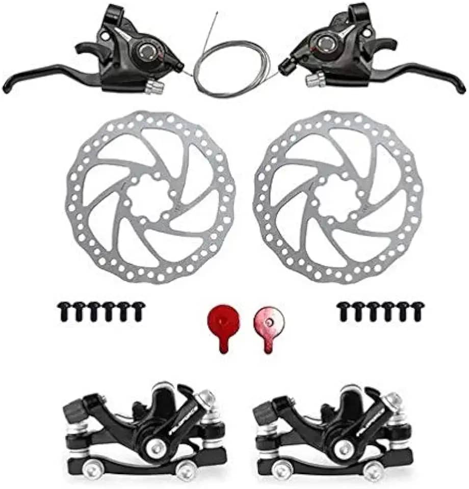 Kit Freio A Disco + Alavanca Passador Rapid Fire 21v Bike